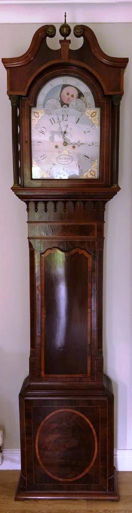 eight day longcase clock. Thomas Mawes, Derby