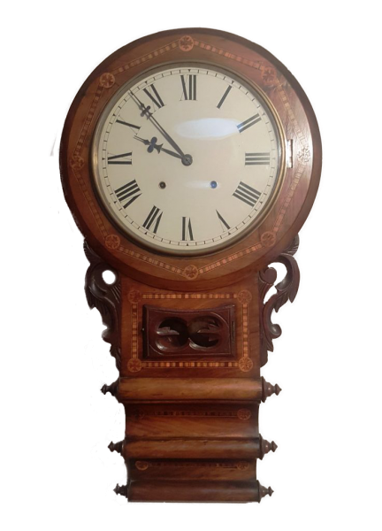 E.N Welch drop dial wallclock 1902